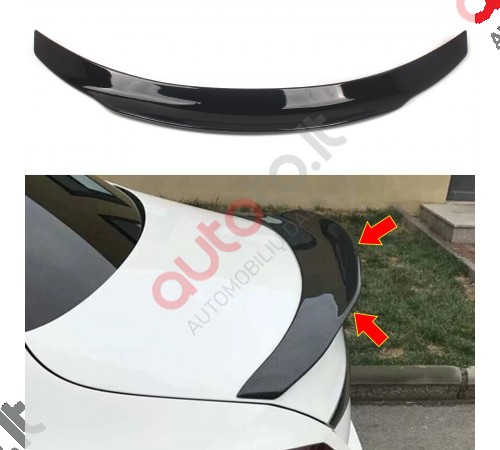 Mercedes Benz W206 PSM stiliaus Juodas blizgus bagažinės spoileris